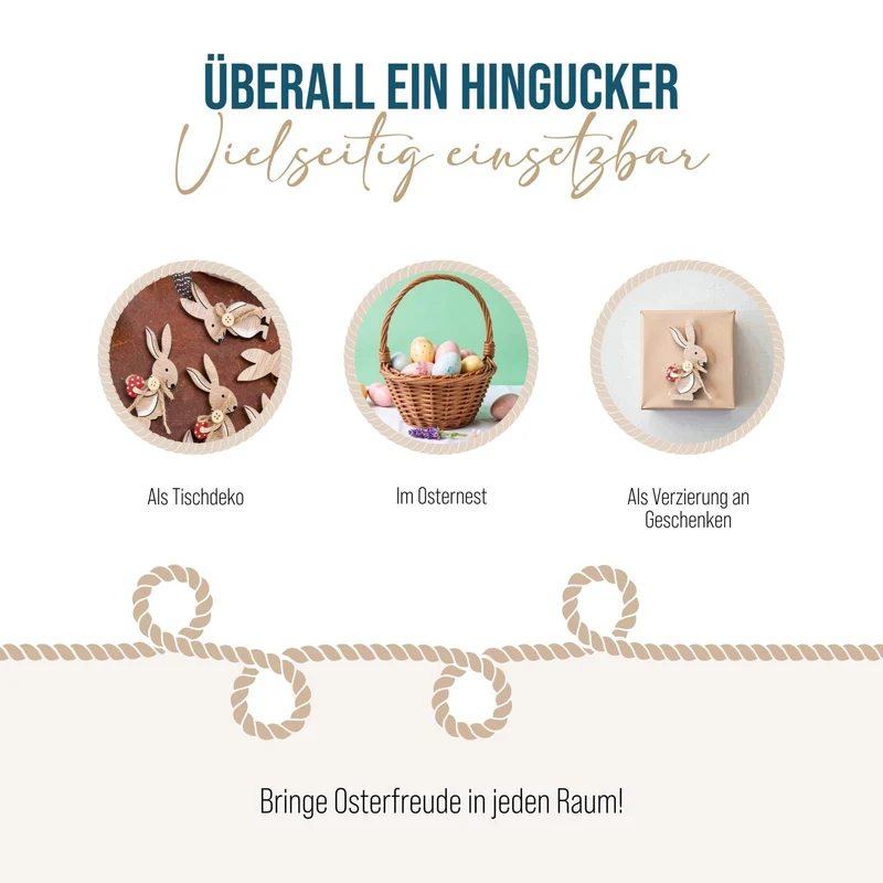 Logbuch-Verlag 12 kleine Mini Hasen Streuteile Streudeko zu Ostern mit Klebepunkt zum Streuen oder Aufkleben Osterhase mit Osterei 8,5 cm