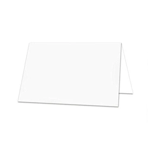 Tischkarten weiß blanko zum Beschriften und Bedrucken 8,5 × 5,5 cm