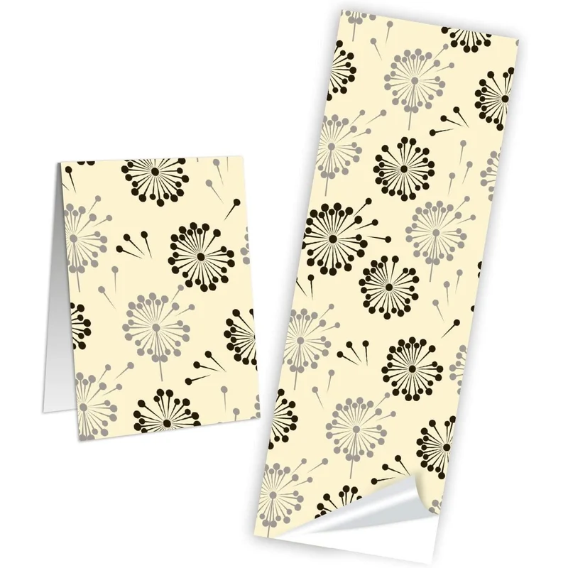 3 x 10 Geschenkaufkleber mit Pusteblumen-Motiv - selbstklebende Aufkleber in 5 x 14,8 cm