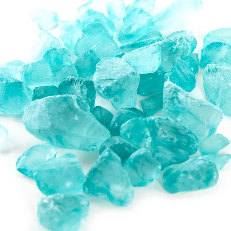 150 Glassteine - maritime Steine zum Basteln blau türkis hellblau