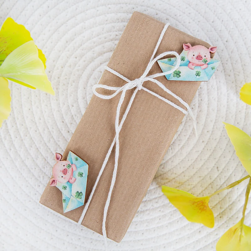 Glücksbringer Set 12 TLG. Hufeisen Glücksschwein Kleeblatt kleines Geschenk