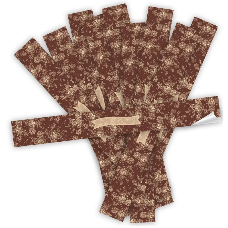 20 XXL Geschenkaufkleber GLÜCKWUNSCH & zum Beschriften - 5 x 42 cm - 4 verschiedene Desings