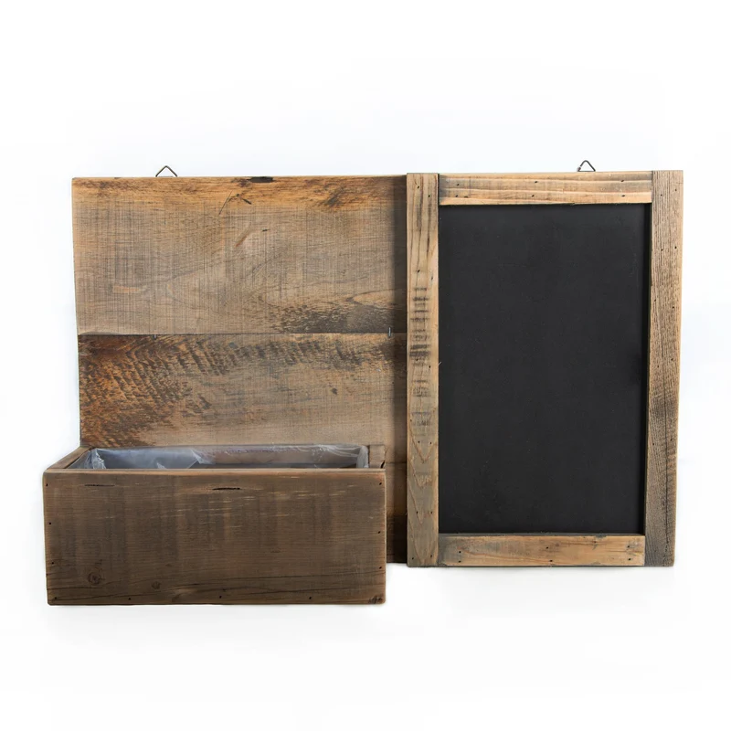 Küchentafel mit Kräutertopf 58 x 38 x 12 cm Kreidetafel