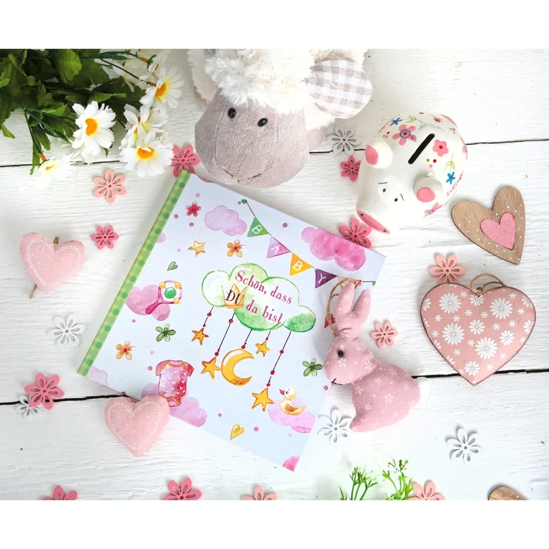 48 kleine Streublumen aus Holz rosa pink weiß 2,5-3,5 cm - zum Streuen an Taufe Kommunion