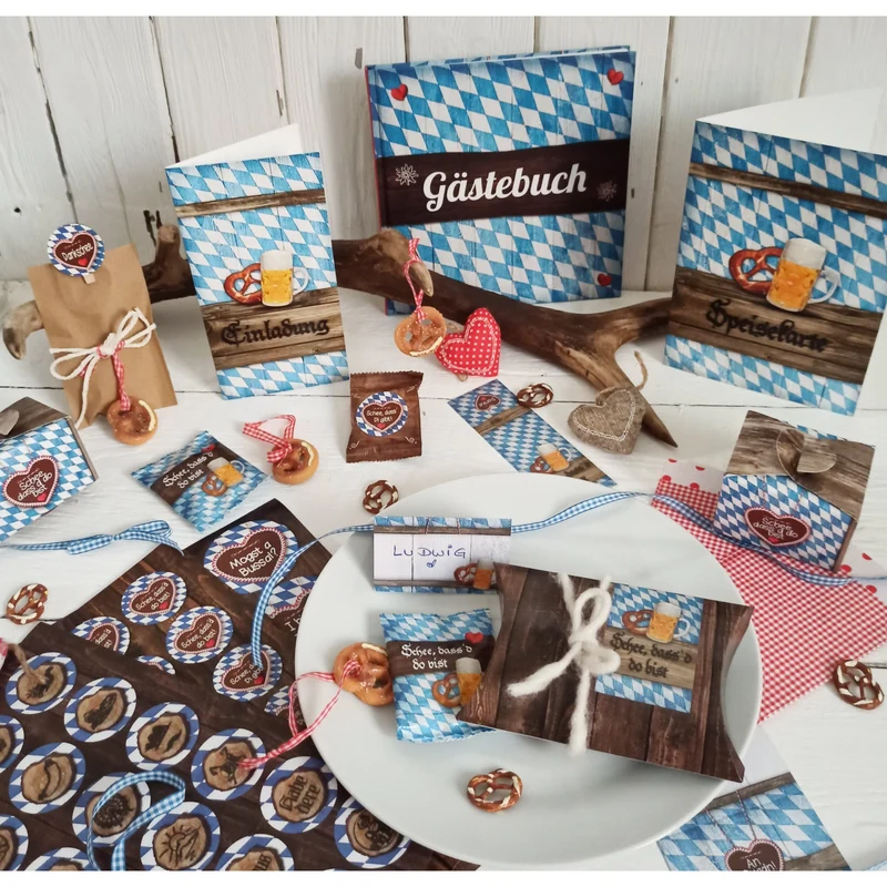 Kleine bayerische Geschenkbox zum Befüllen