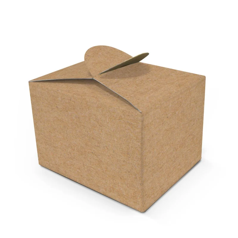 Geschenkboxen braun in Kraftpapier-Optik 8 x 6,5 x 5,5 cm