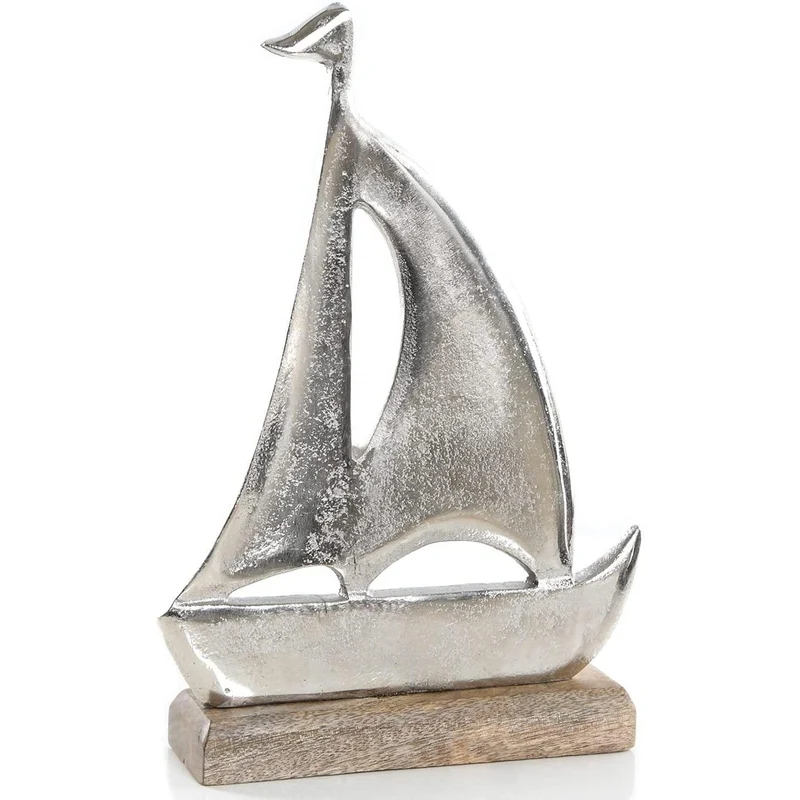 Geschenkset - Seemeilenbuch und Segelboot Figur