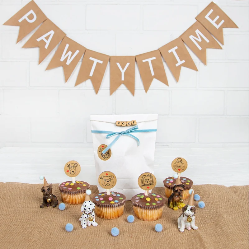 5 kleine Hundefiguren mit Glöckchen - Hunde Figuren als Geschenkidee