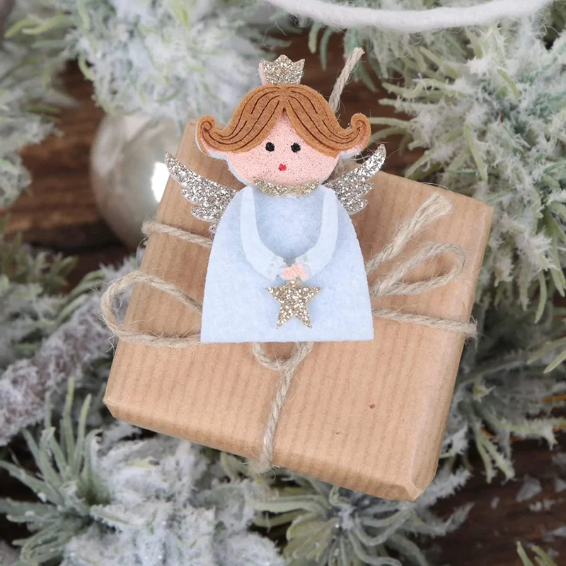 6 Engel Deko Klammern - Weihnachtsklammer Verschlussklammer 3,5 cm