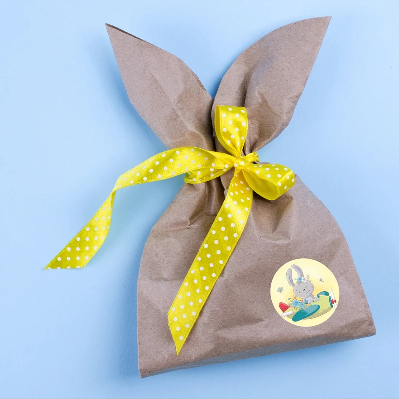 Logbuch-Verlag 24 Osterhasen Aufkleber bunt pastell - Osteraufkleber für Kinder - Verzierung Osternest & Ostergeschenke