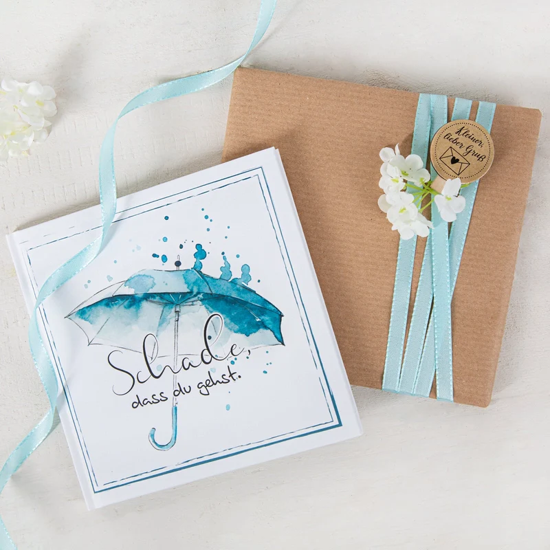 Abschiedsgeschenk für Kollegen Abschiedsbuch Jobwechsel 15 x 15 cm