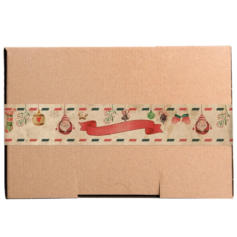 Großes Weihnachtsaufkleber SET - 40 bunte XXL Aufkleber in 5 x 42 cm - verschiedene Designs