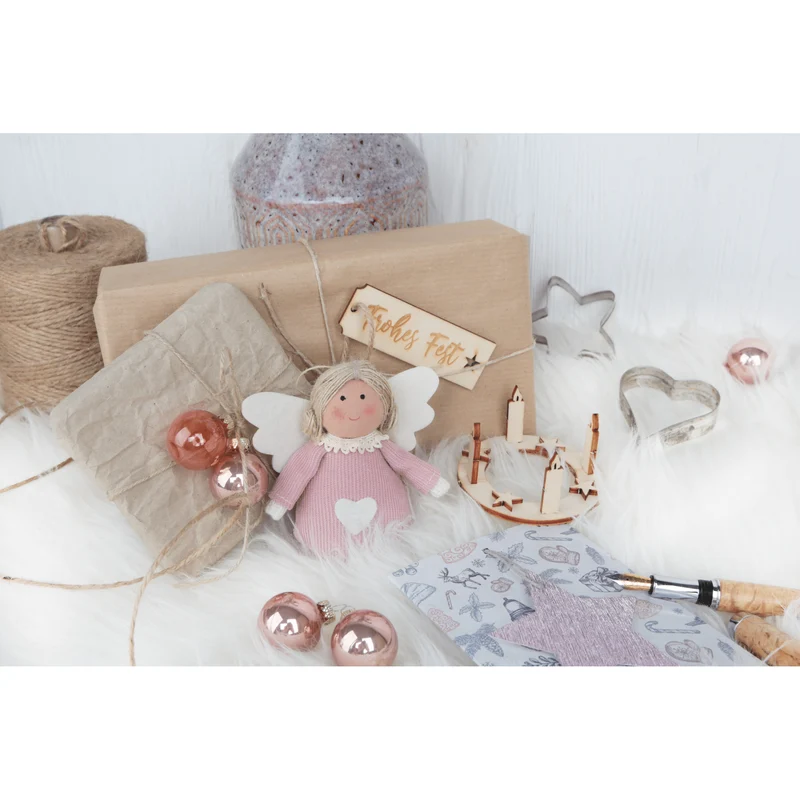 9 kleine Adventskränze aus Holz - Adventskranz Miniatur