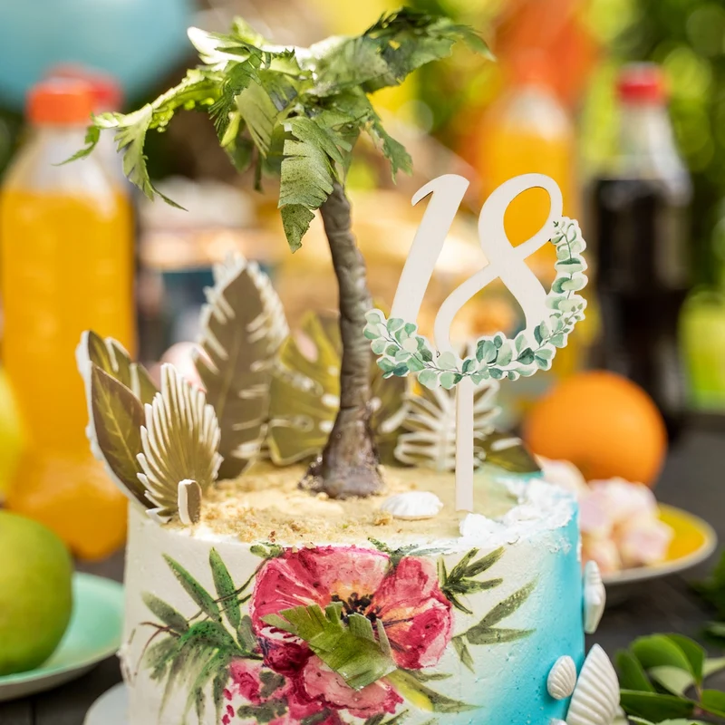 18. Geburtstag Cake Topper Tortendeko Junge & Mädchen 18 cm