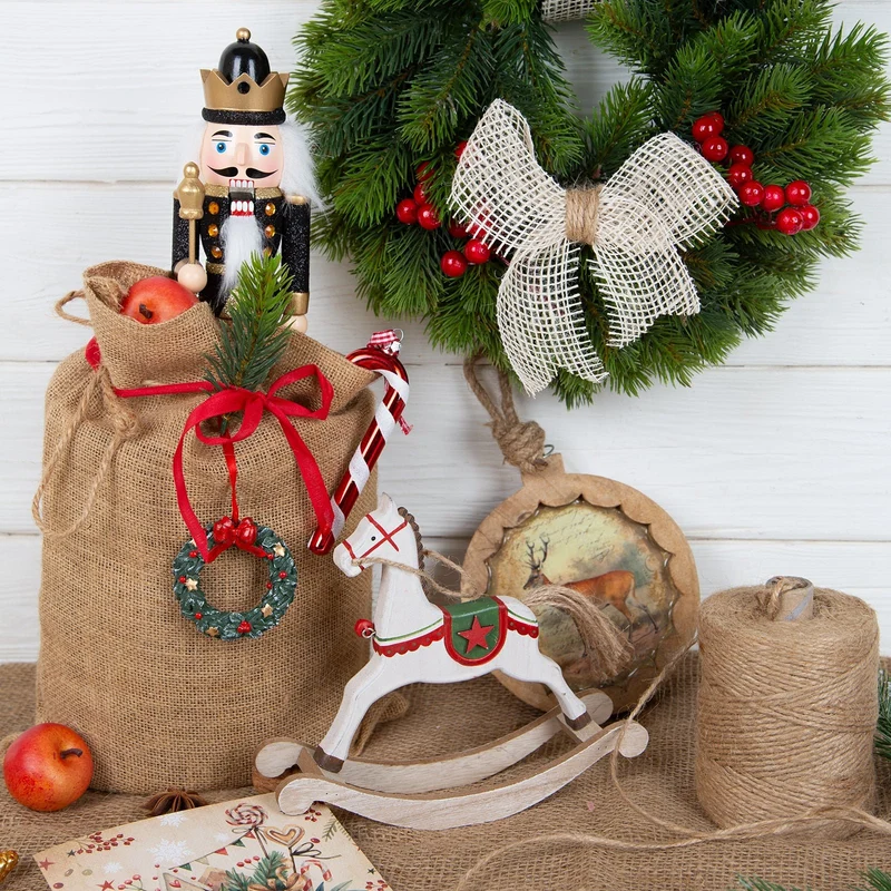 Nussknacker Figur schwarz gold aus Holz 26 cm Weihnachten Deko