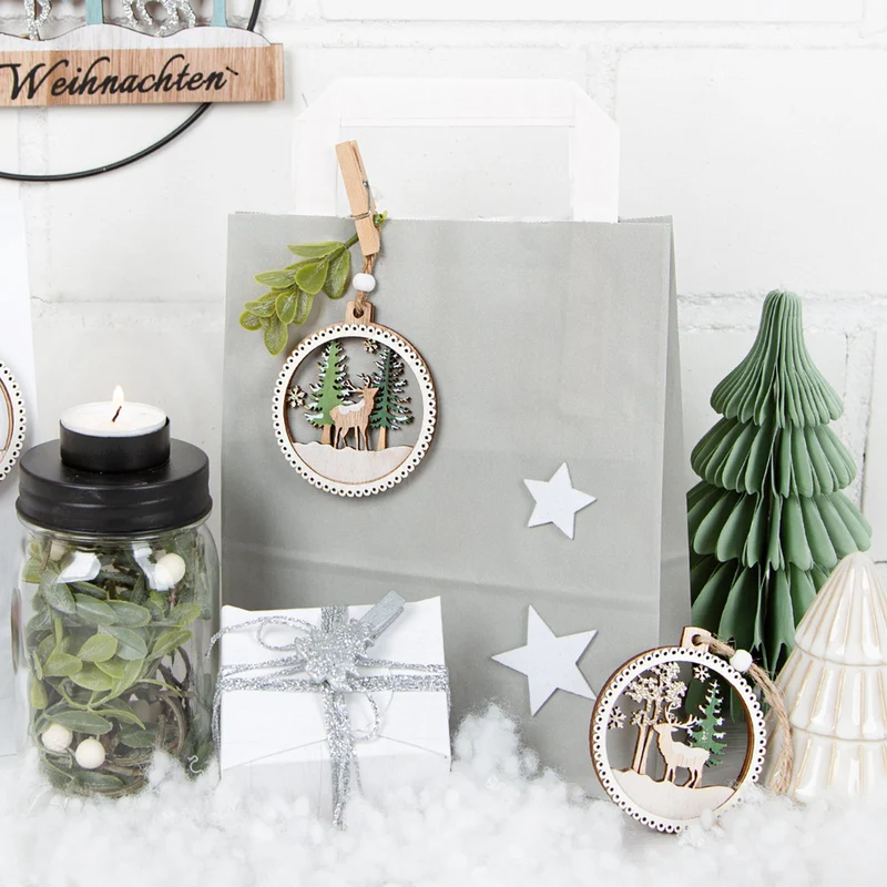 4 Teelichthalter Adventskranz Deko Glas zum Befüllen mit Schraubdeckel 14,5 cm